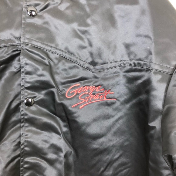 Vintage George Strait Satin Tour Jacket Sz 2XL - Picture 3 of 11